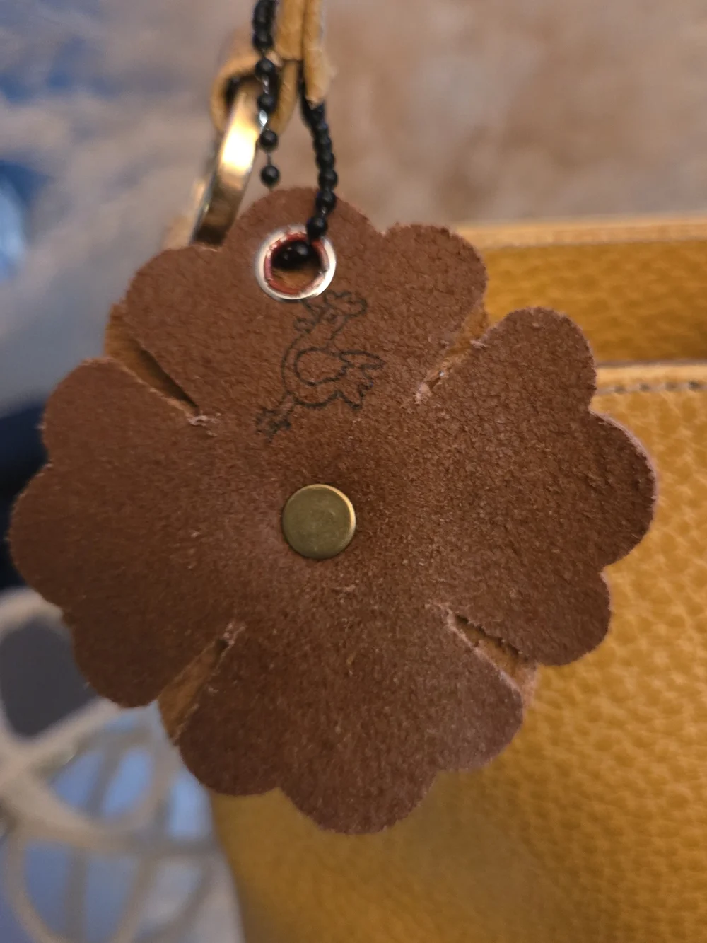 Kate Spade New York Made in Italy Mustard Pebbled Leather Bag + Roostercuster BC